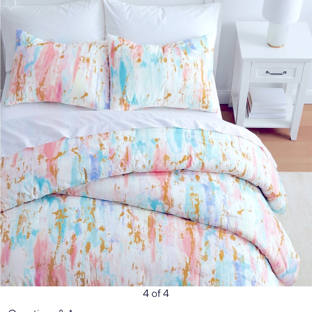 NWOT Pottery Barn Teen Skylar Duvet Cover QUEEN